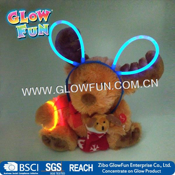 Glow Stick Head Wear, Glow Hairpin, Glow Bunny Ears for Party Novelty Toy