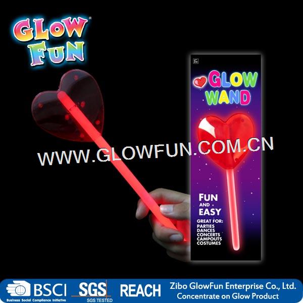 Glow Heart Wand for Party Valentines Day, Glow Stick