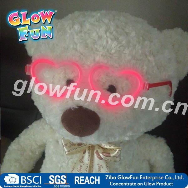 Multi Color Glow Sticks Heart Shaped Glasses Light Party